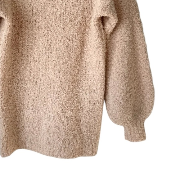 Revolve TULAROSA Wool Alpaca Blend Bubble Sleeve V Neck Sweater Dress - Picture 6 of 16